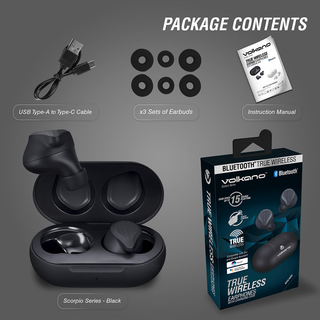 Volkano Scorpio Series True Wireless Earphones
