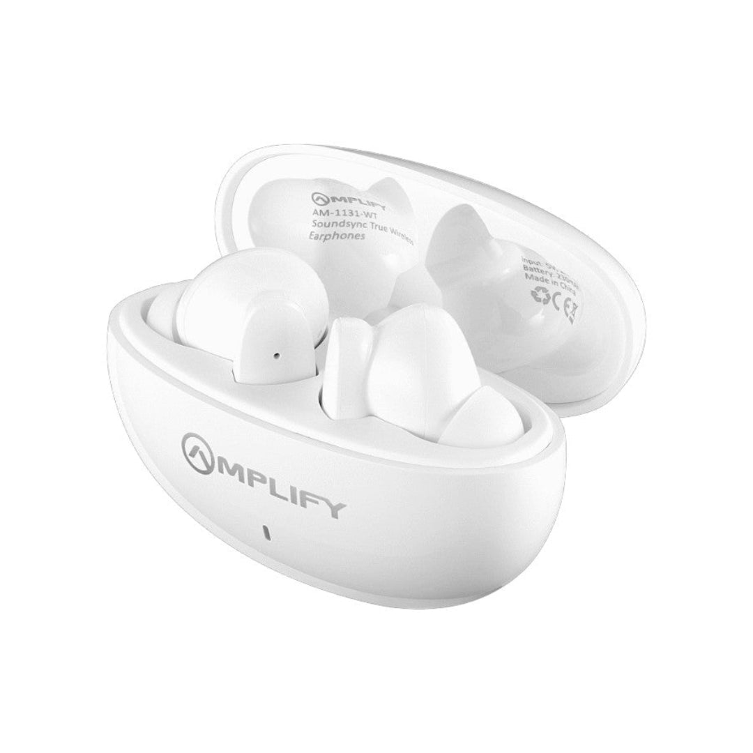 Amplify SoundSync Series True Wireless Earphones - White