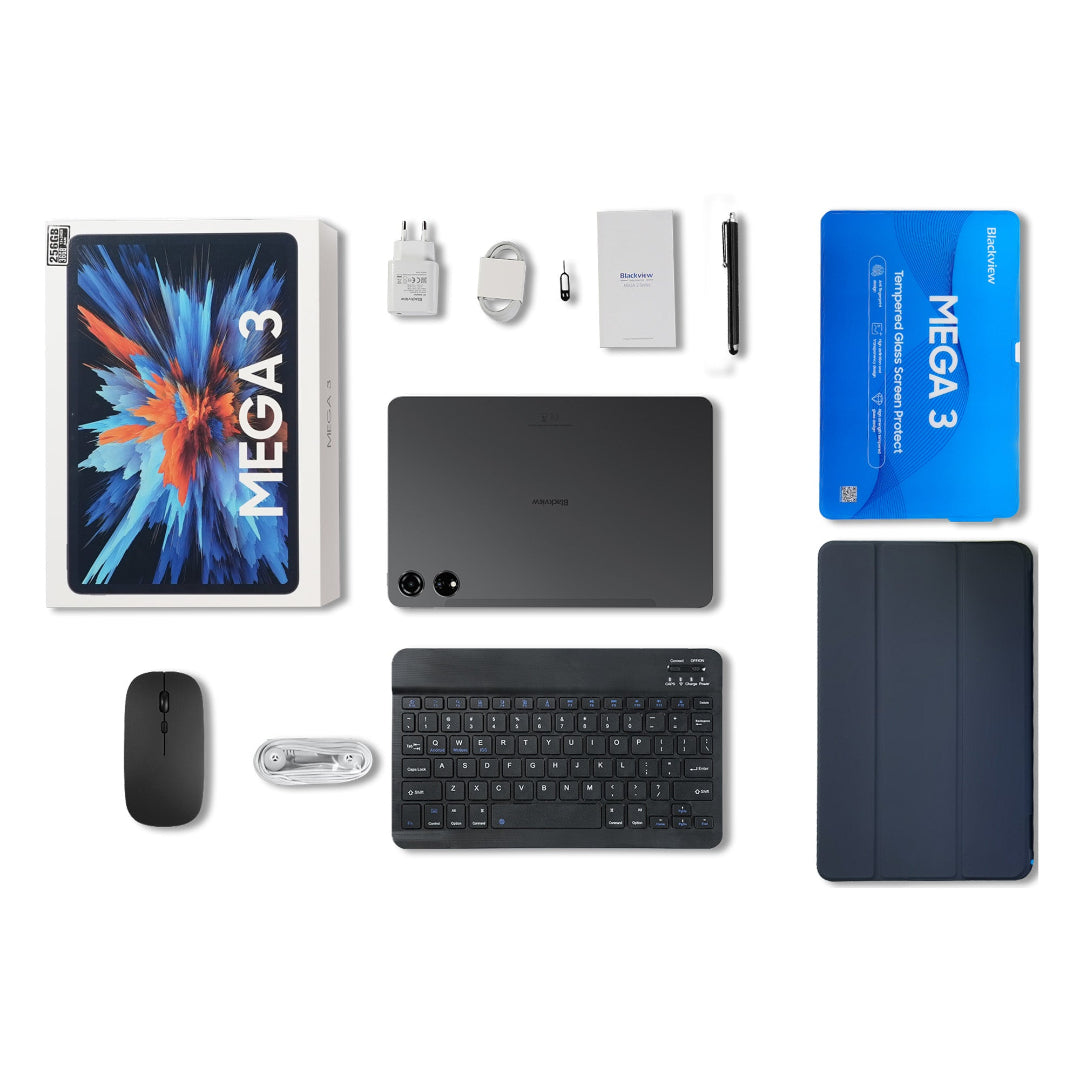 Blackview MEGA 3 タブレット 12.1インチ 256GB Blackview Mega 3 Tablet Bundle - Grey – Dunns Mobile SA
