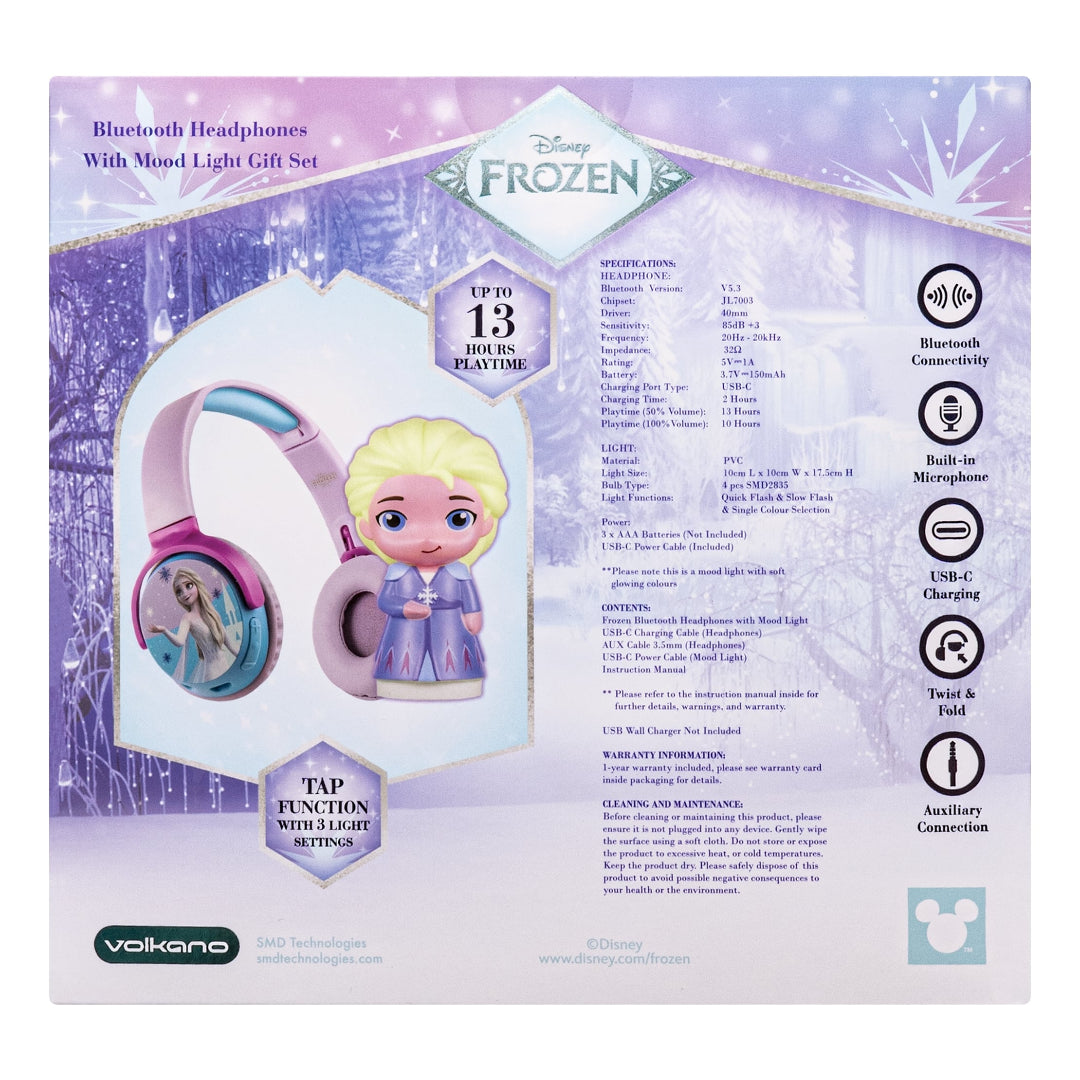 Frozen Soft Touch Light With Bluetooth Headphones Combo