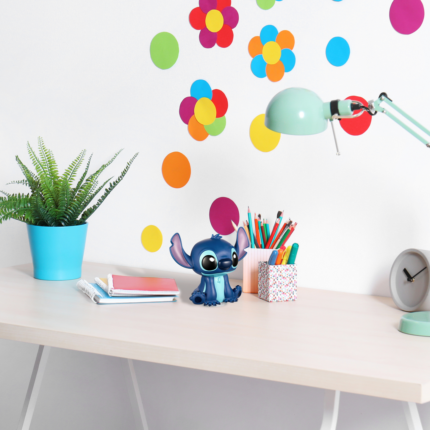 Disney Stitch Bluetooth Headphone & Mood Light Gift Set - Blue