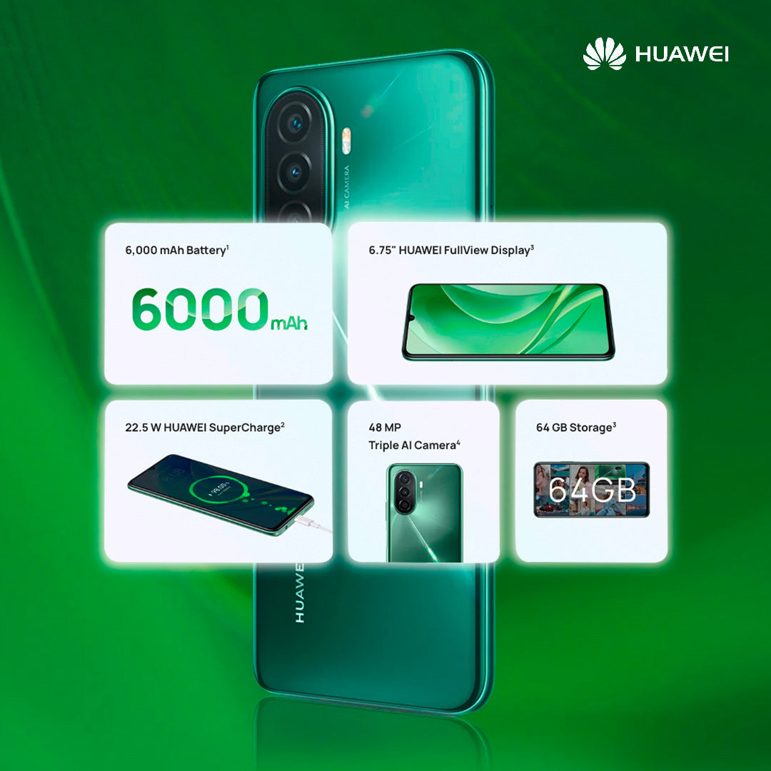 Huawei Nova Y70 (Vodacom) + Free Huawei Freelace Earphones