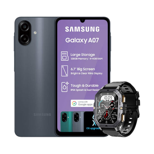 Samsung A07 (Telkom) + Free Cubot C28 Smart Watch