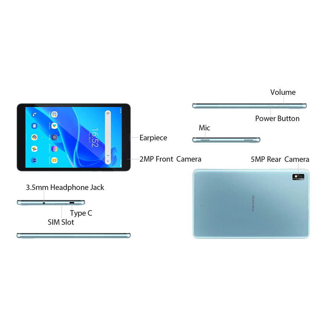 Blackview 8" Tablet With Cover