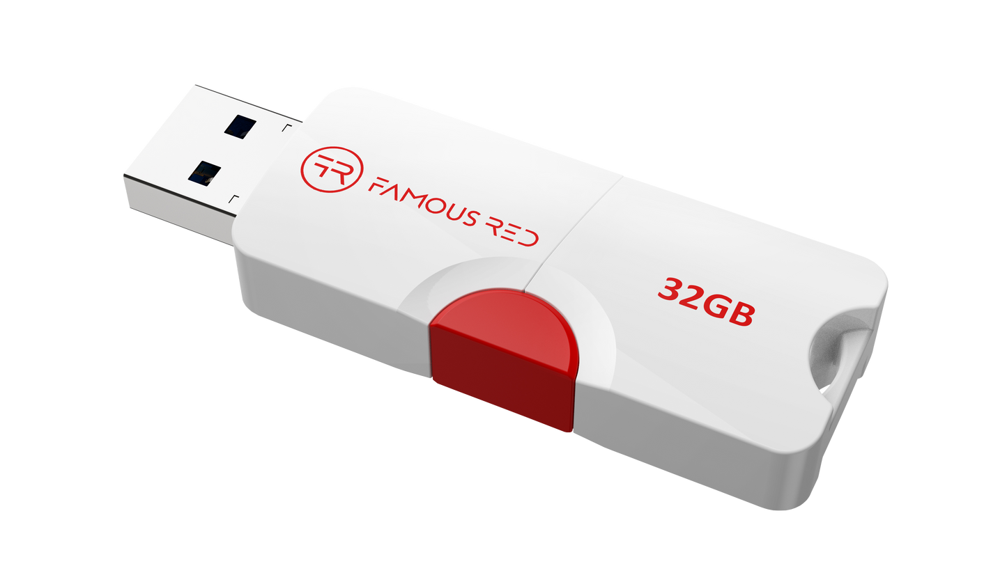 Famous Red 32GB Flash Drive