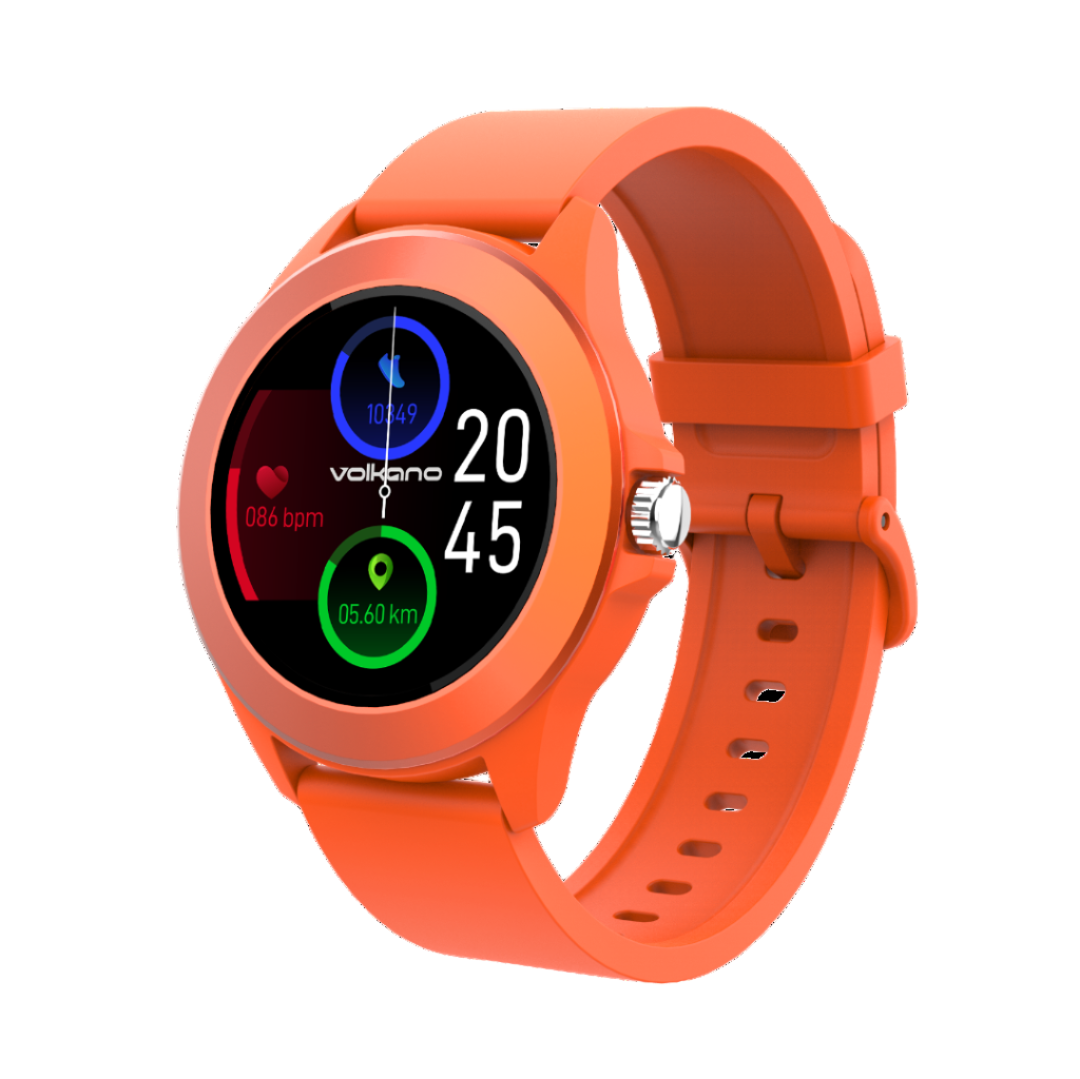 Volkano Splash Series Round Smartwatch - Orange