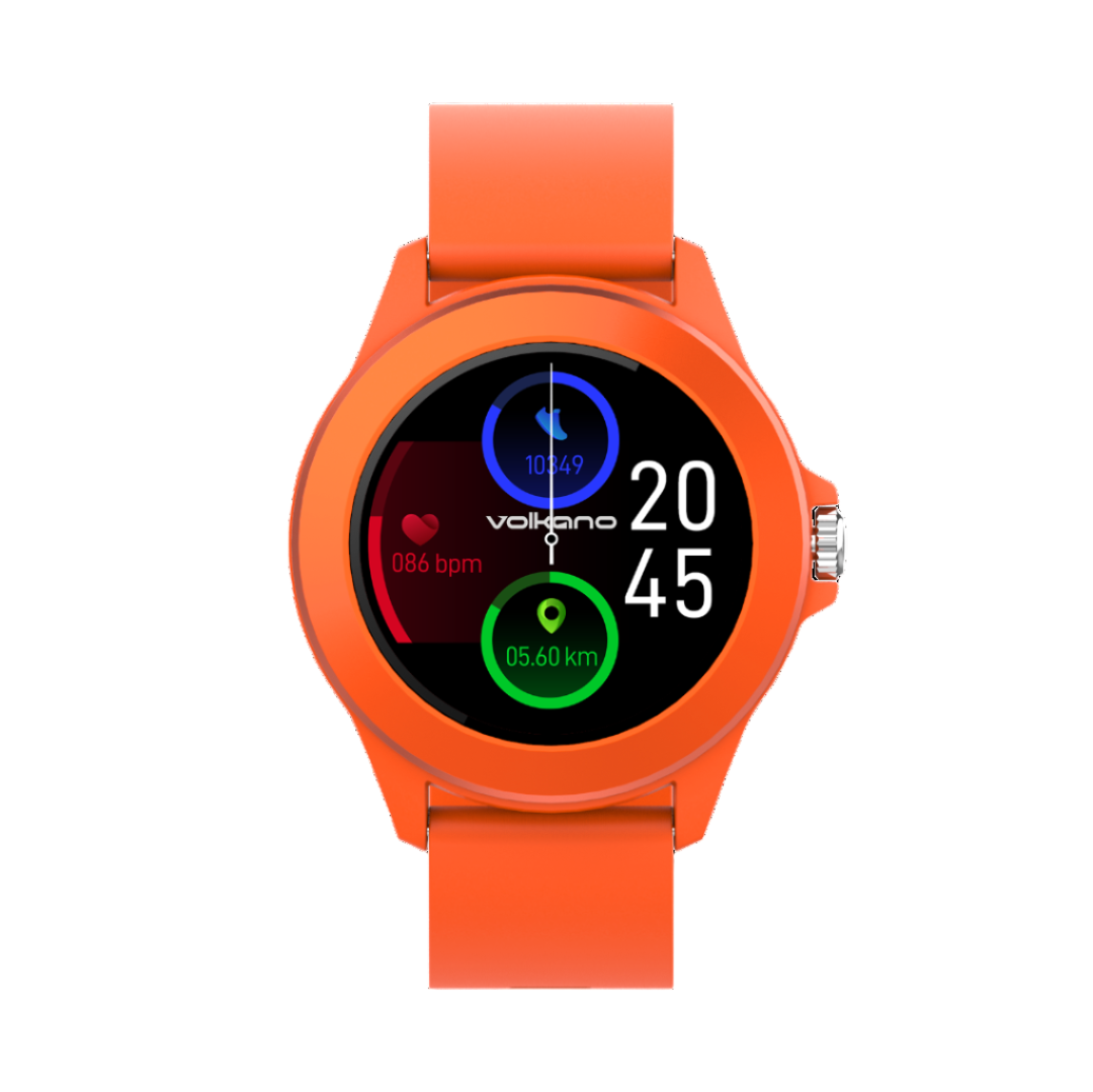 Volkano Splash Series Round Smartwatch - Orange