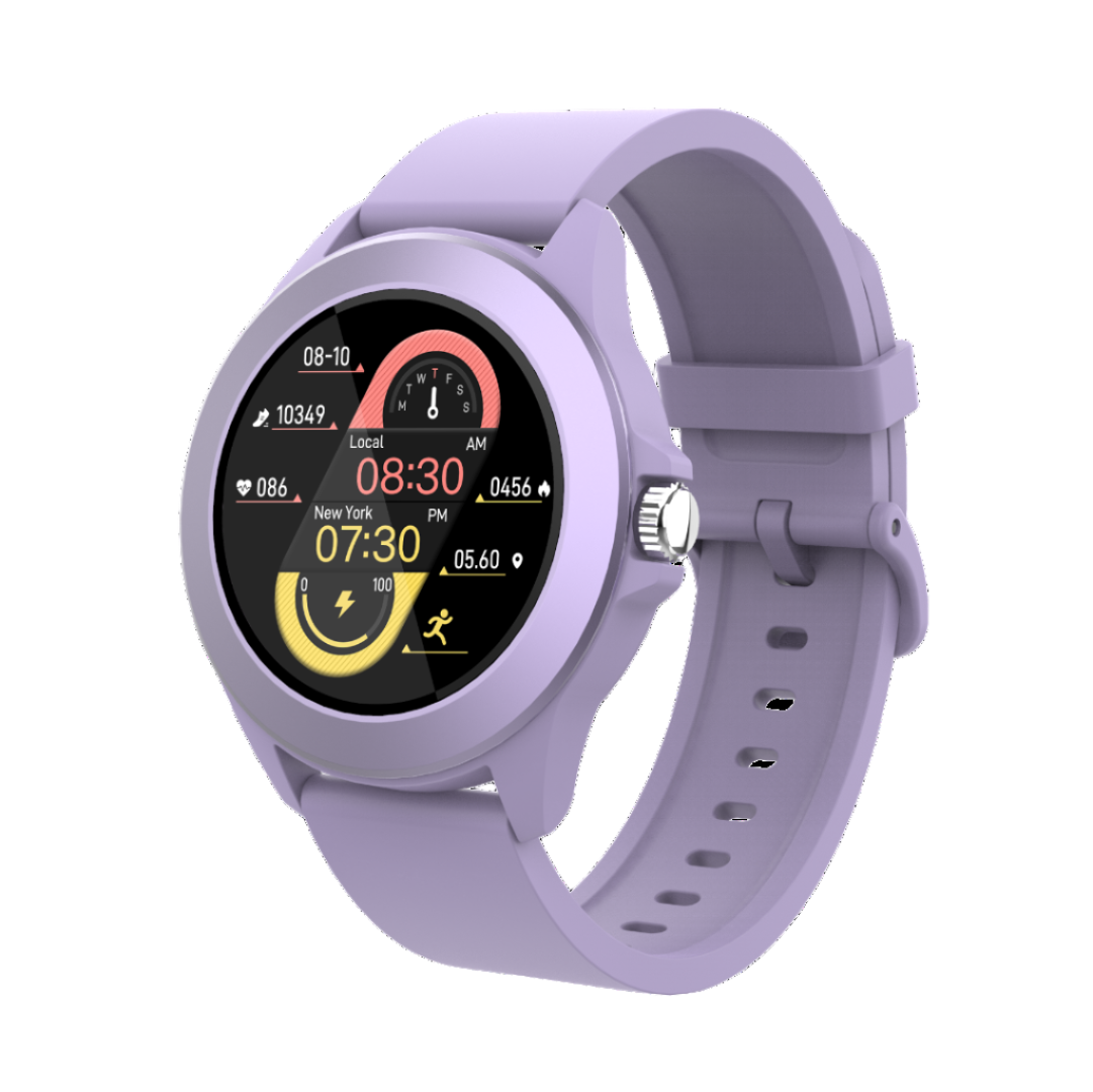Volkano Splash Series Round Smartwatch - Purple