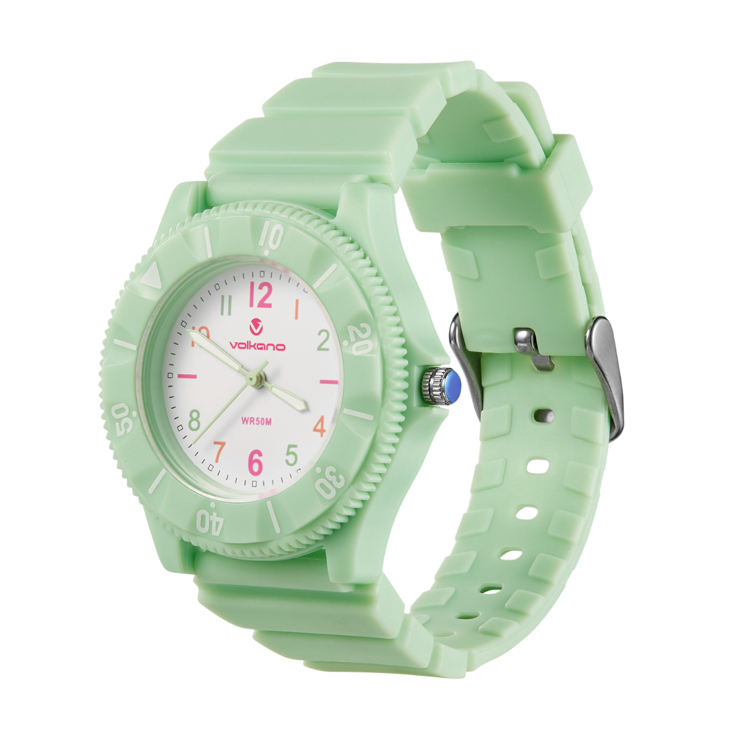 Volkano Mallow Series Kids Analogue Watch - Green