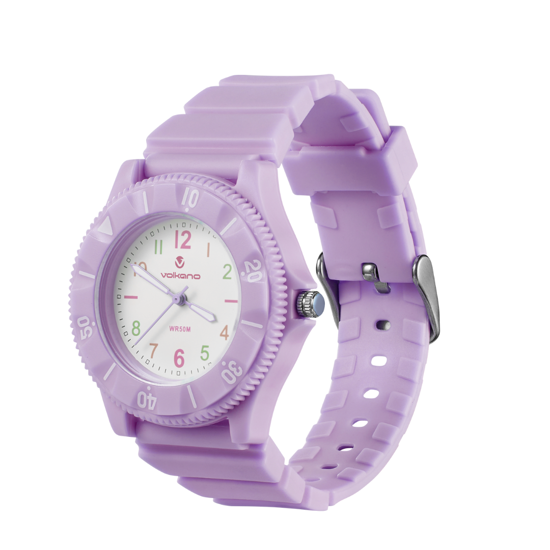 Volkano Mallow Series Kids Analogue Watch - Purple