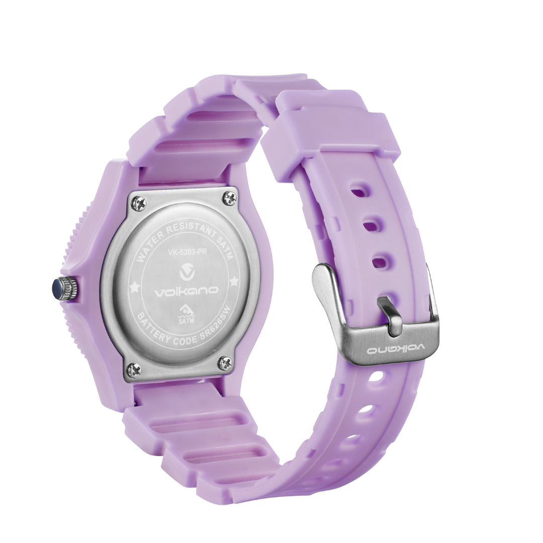Volkano Mallow Series Kids Analogue Watch - Purple