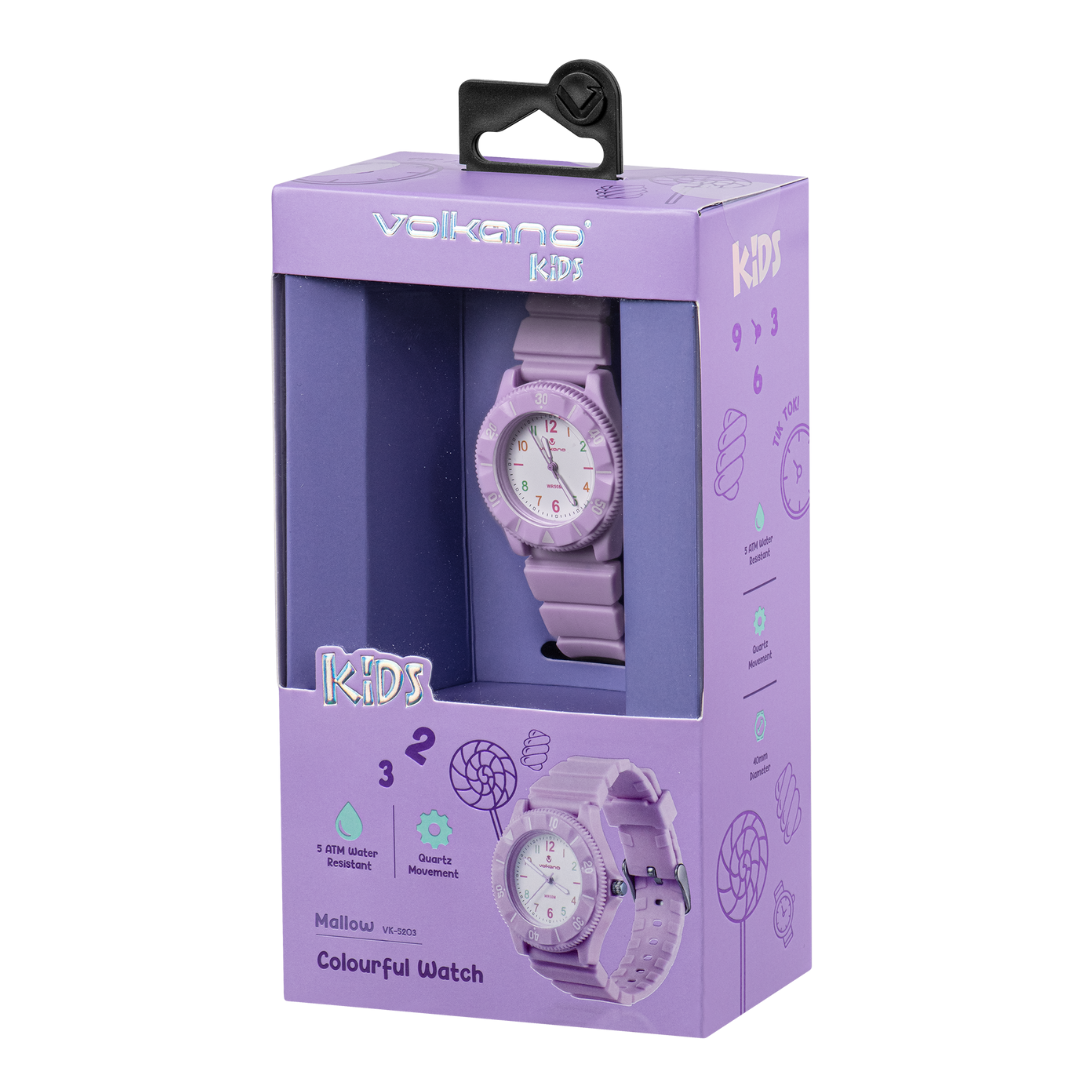 Volkano Mallow Series Kids Analogue Watch - Purple