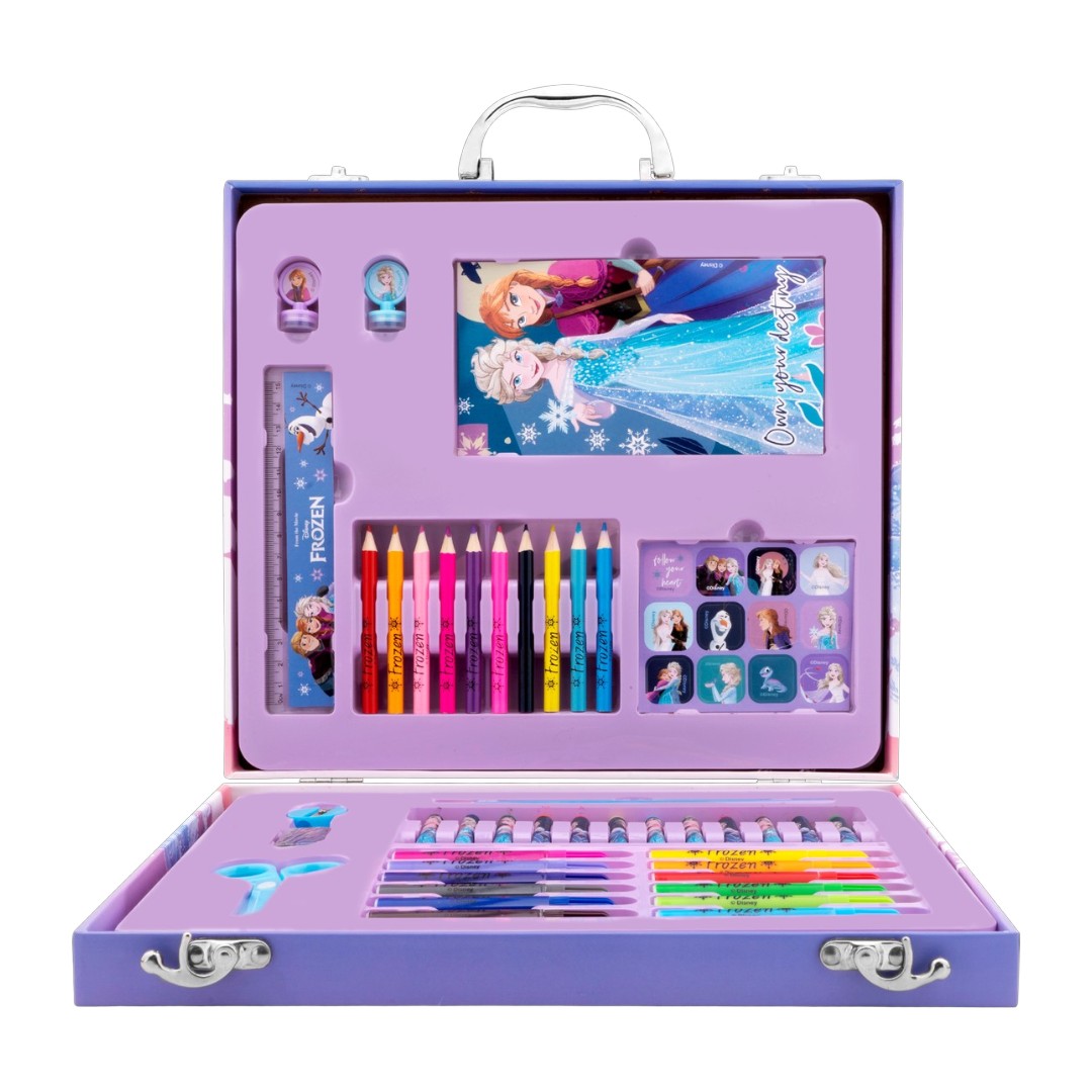 42 Pc Colouring Stationery Briefcase - Frozen