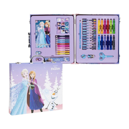 42 Pc Colouring Stationery Briefcase - Frozen