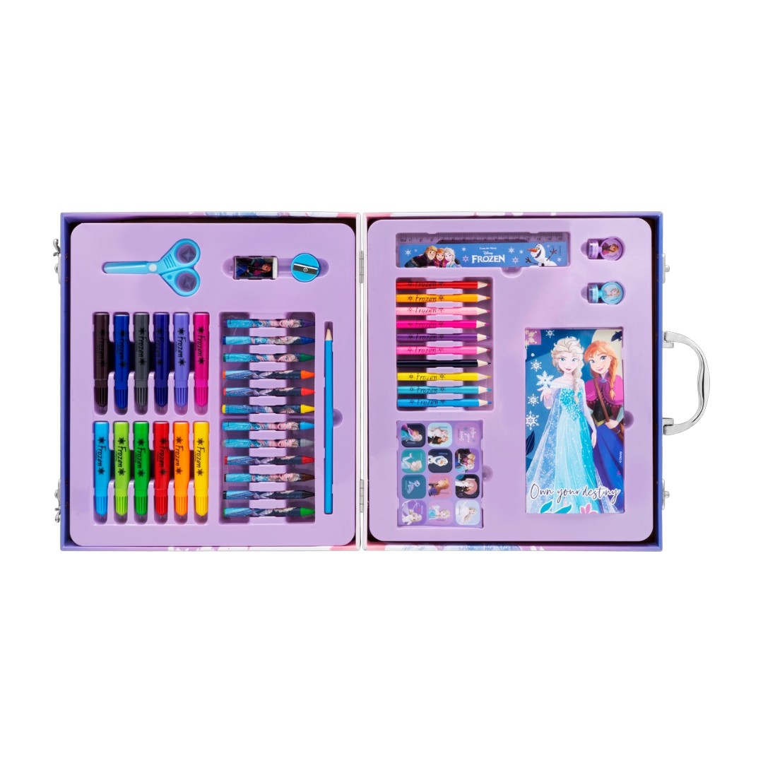 42 Pc Colouring Stationery Briefcase - Frozen