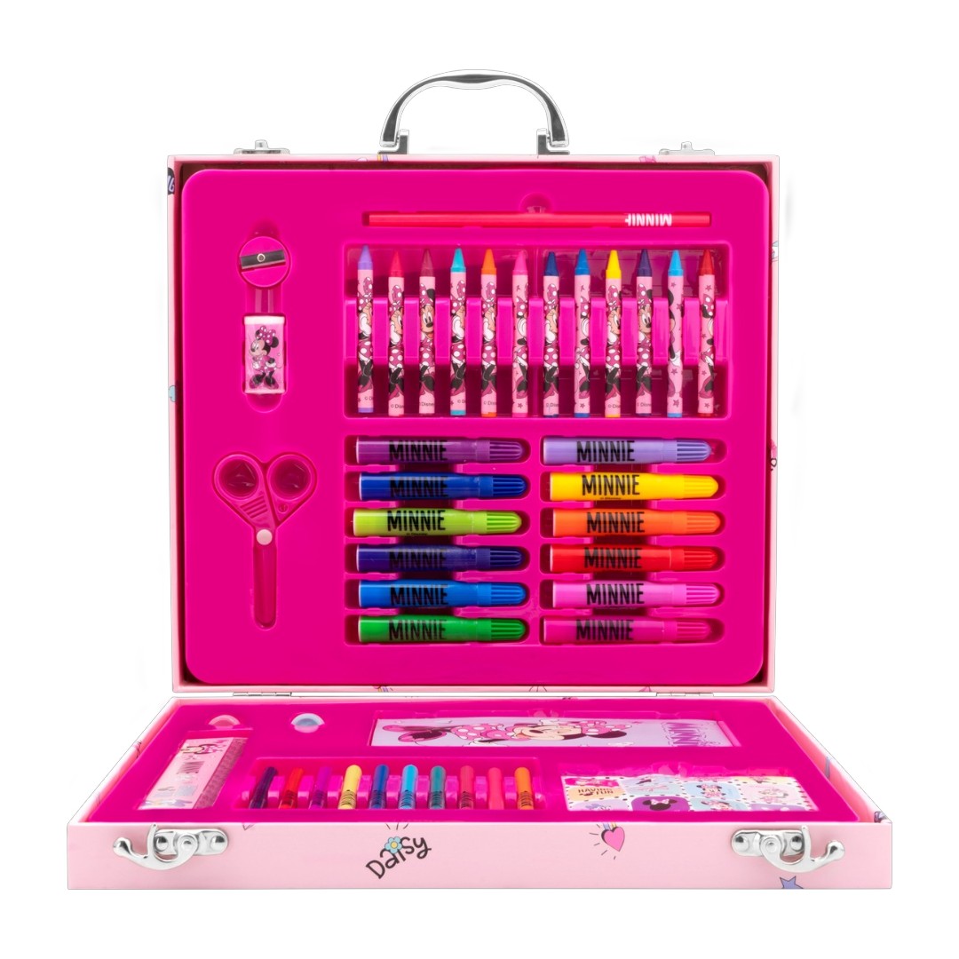 42 Pc Colouring Stationery Briefcase - Minnie Mouse