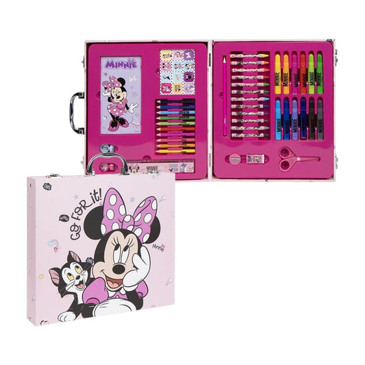 42 Pc Colouring Stationery Briefcase - Minnie Mouse