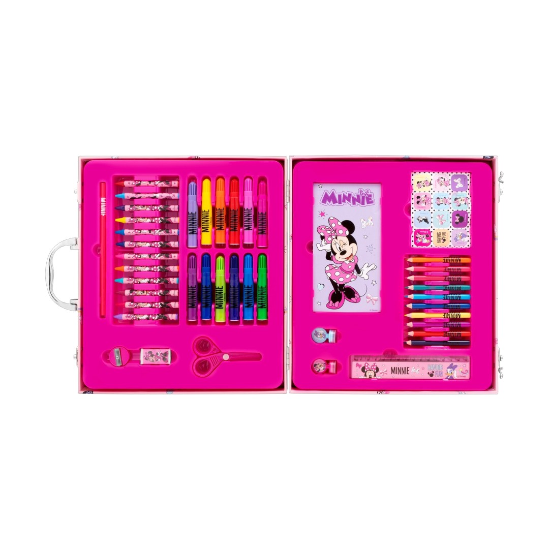 42 Pc Colouring Stationery Briefcase - Minnie Mouse