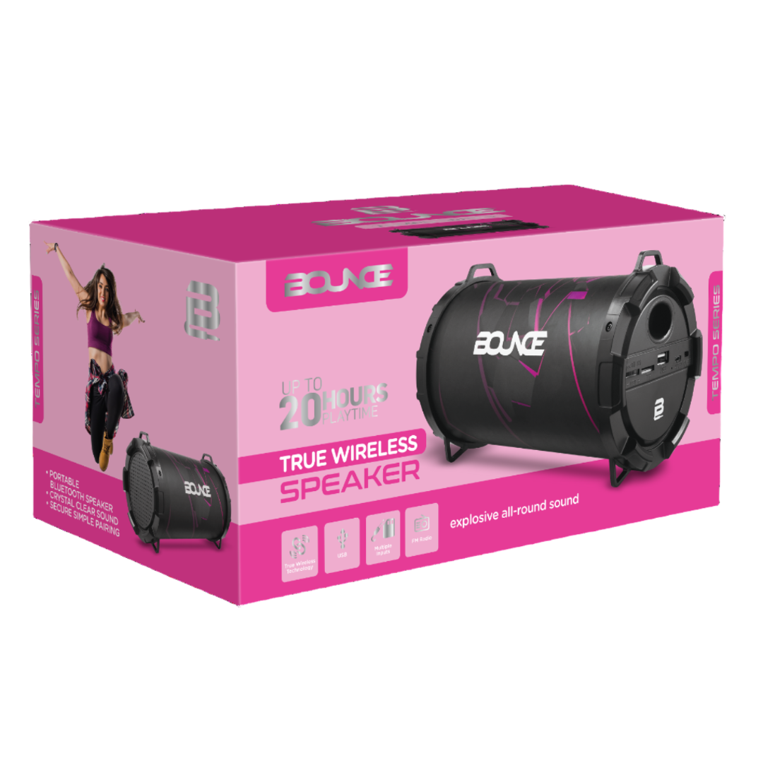 Bounce Tempo Series Bluetooth Speaker - Girls Design