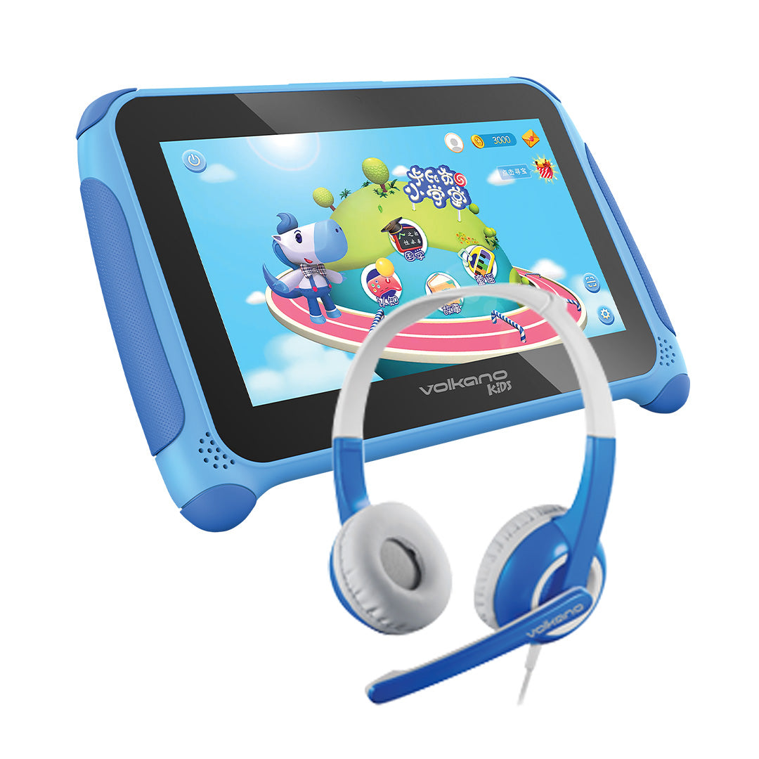 Volkano Kids 7"  Blue Tablet + Kids Headphones