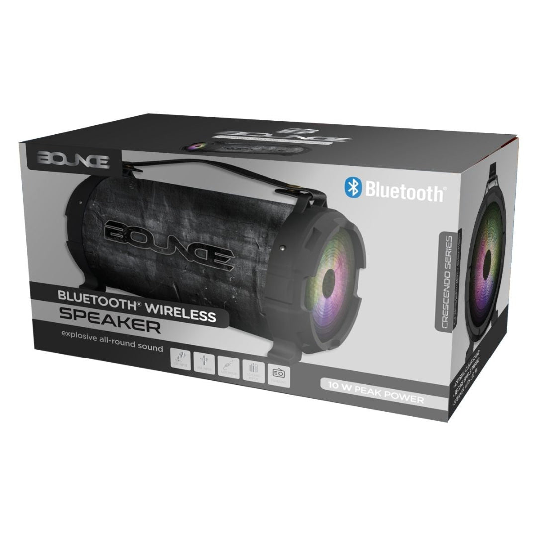 Bounce Crescendo Bluetooth Speaker- Black