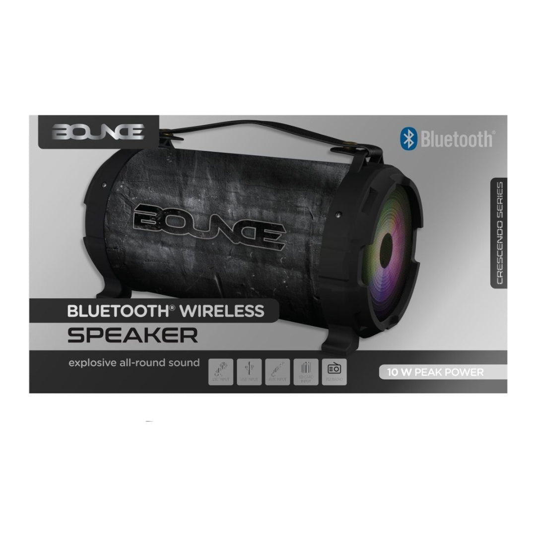 Bounce Crescendo Bluetooth Speaker- Black