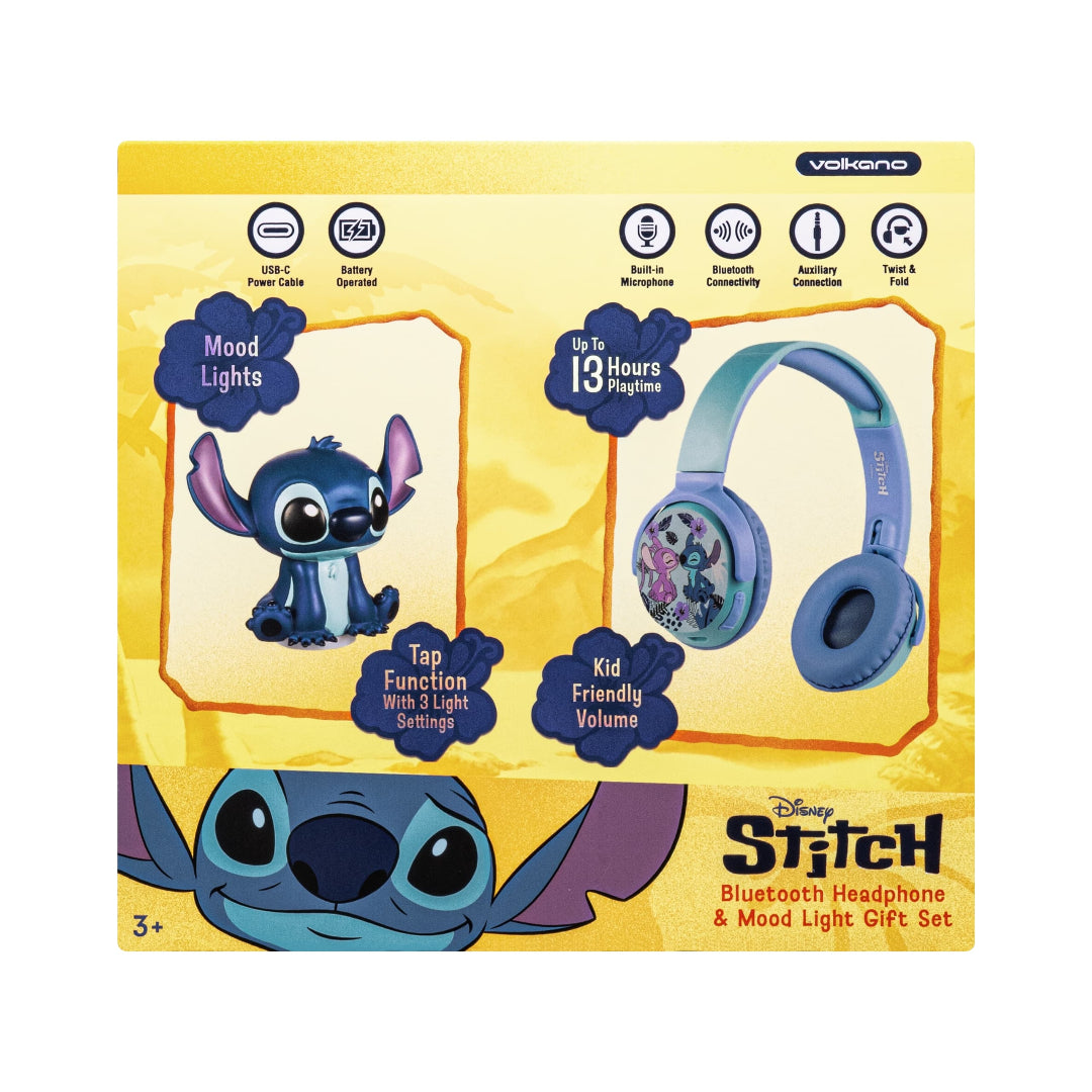 Stitch Soft Touch Light with Bluetooth Headphone Combo