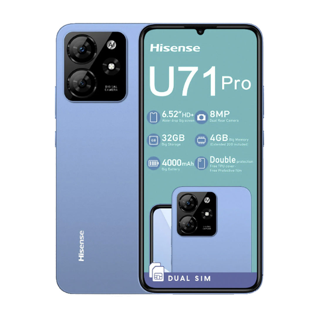 Hisense U71 Pro DS 32GB + Free 15GB Telkom Data-Blue