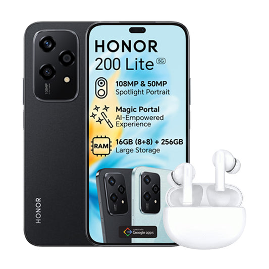 Honor 200 Lite + Honor Choice Earbuds X5 Black