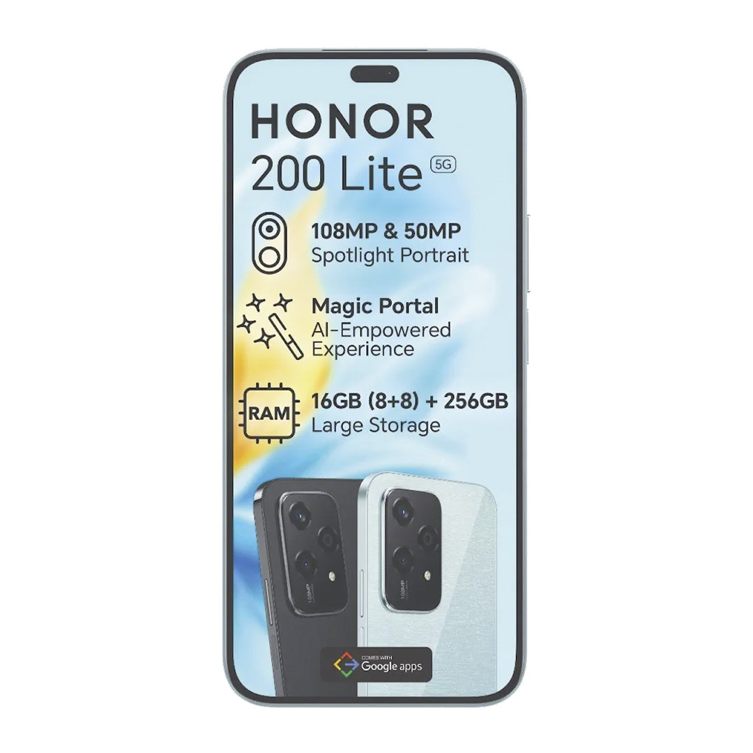 Honor 200 Lite + Honor Choice Earbuds X5 Black
