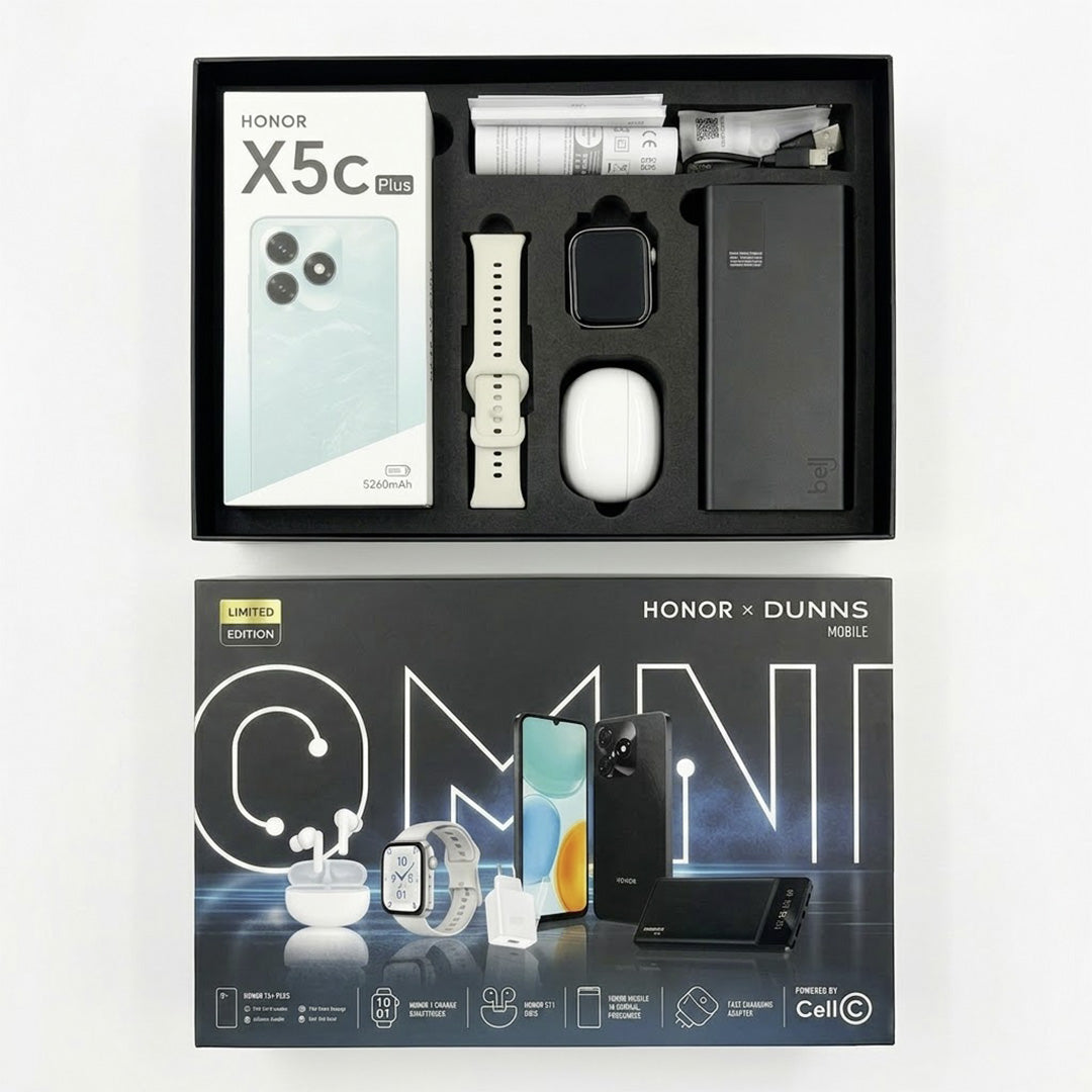Honor X5c Plus Boxset (Black) - Cell C