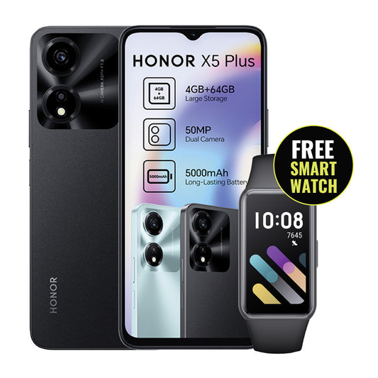 Honor X5 Plus + Free Honor Band 7 Smart Watch