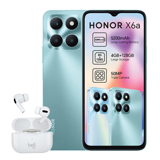 Honor X6a Dual Sim (Vodacom) + FREE Belj Wireless Earpods