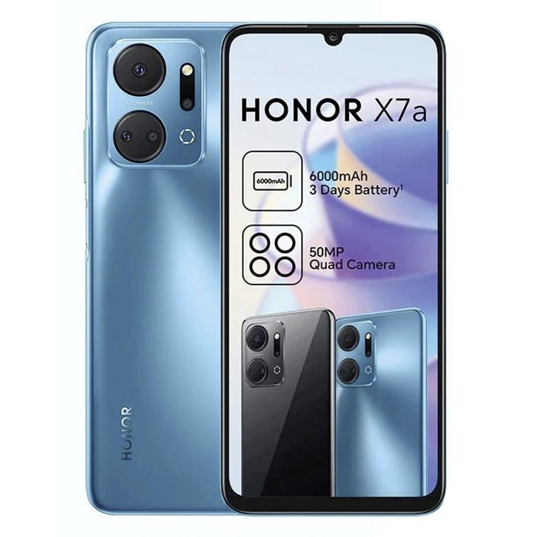 Honor X7a DS + Free Earpods - Blue