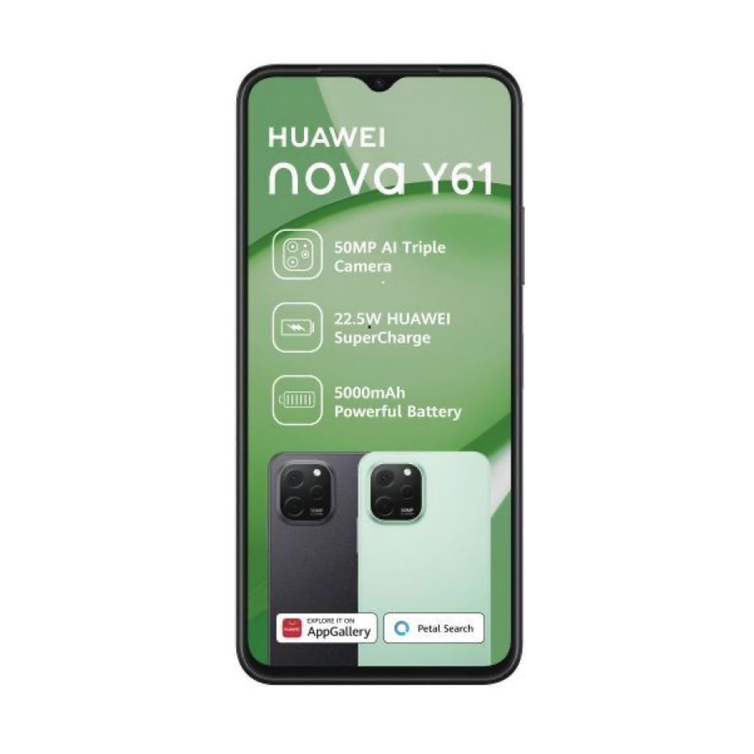 Huawei Nova Y61 6/64GB  + Free Huawei Freelace Earphones (Vodacom)
