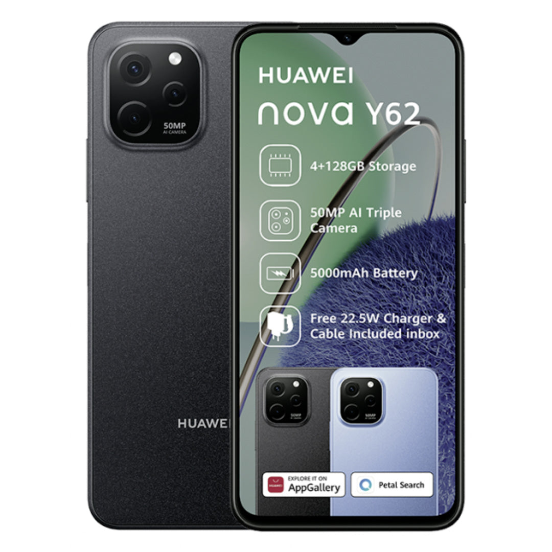 Huawei Nova Y62 Dual Sim Black (Vodacom)