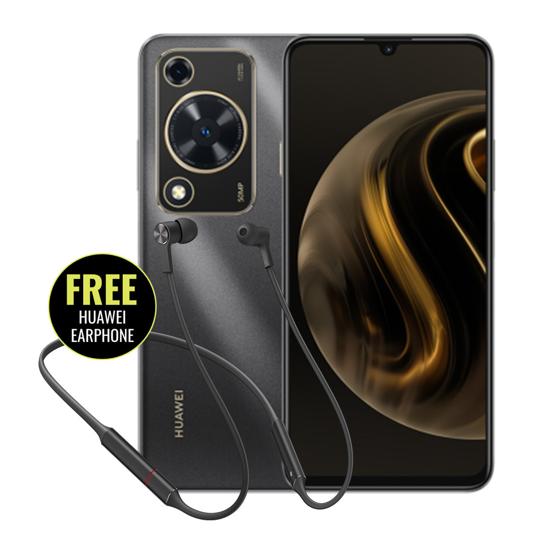 Huawei Nova Y72 DS Black (Vodacom) + Free Huawei Freelace Earphones