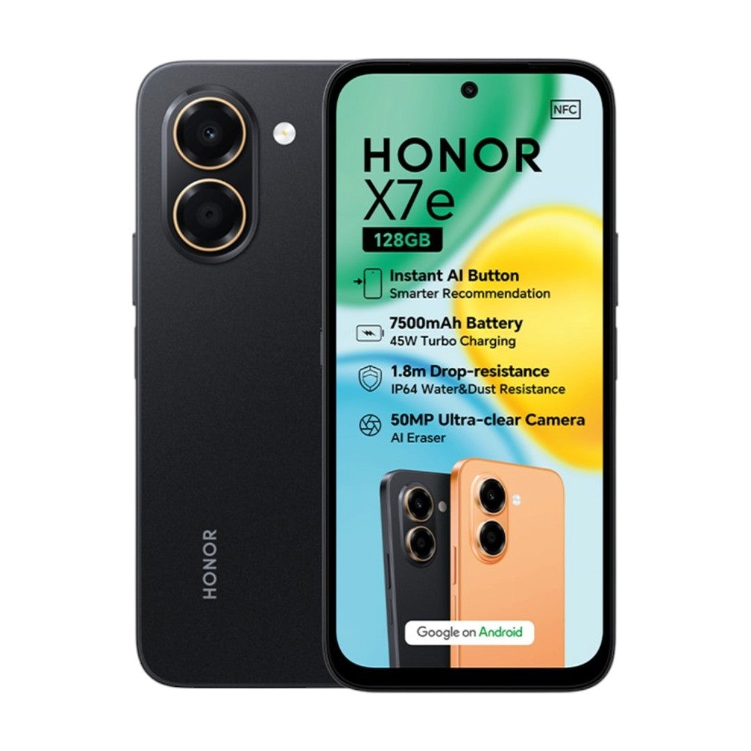 Honor X7e Bundle (Vodacom) - Black