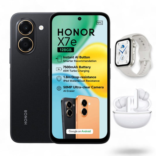 Honor X7e Bundle (Vodacom) - Black