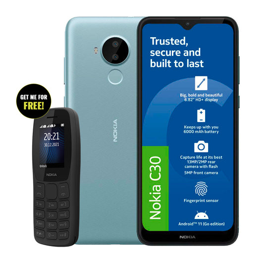 Nokia C30 + Free Nokia 105