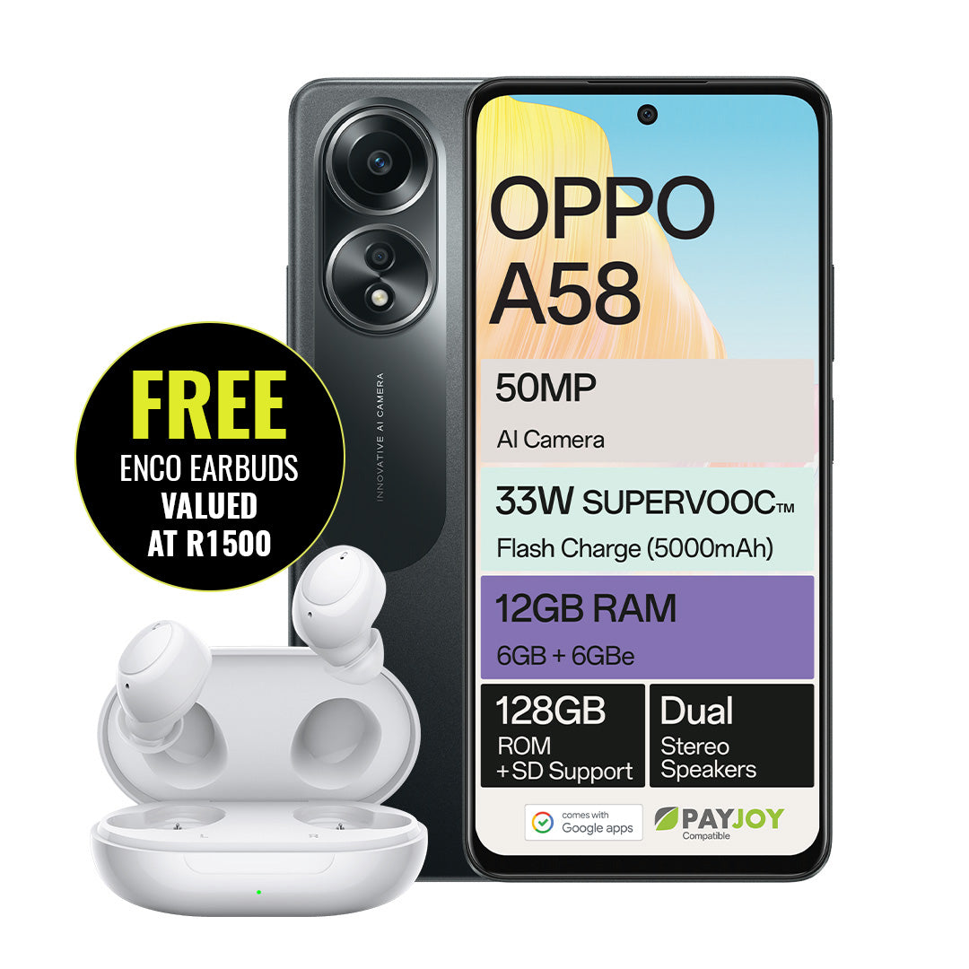 Oppo A58 Dual Sim + Earbuds