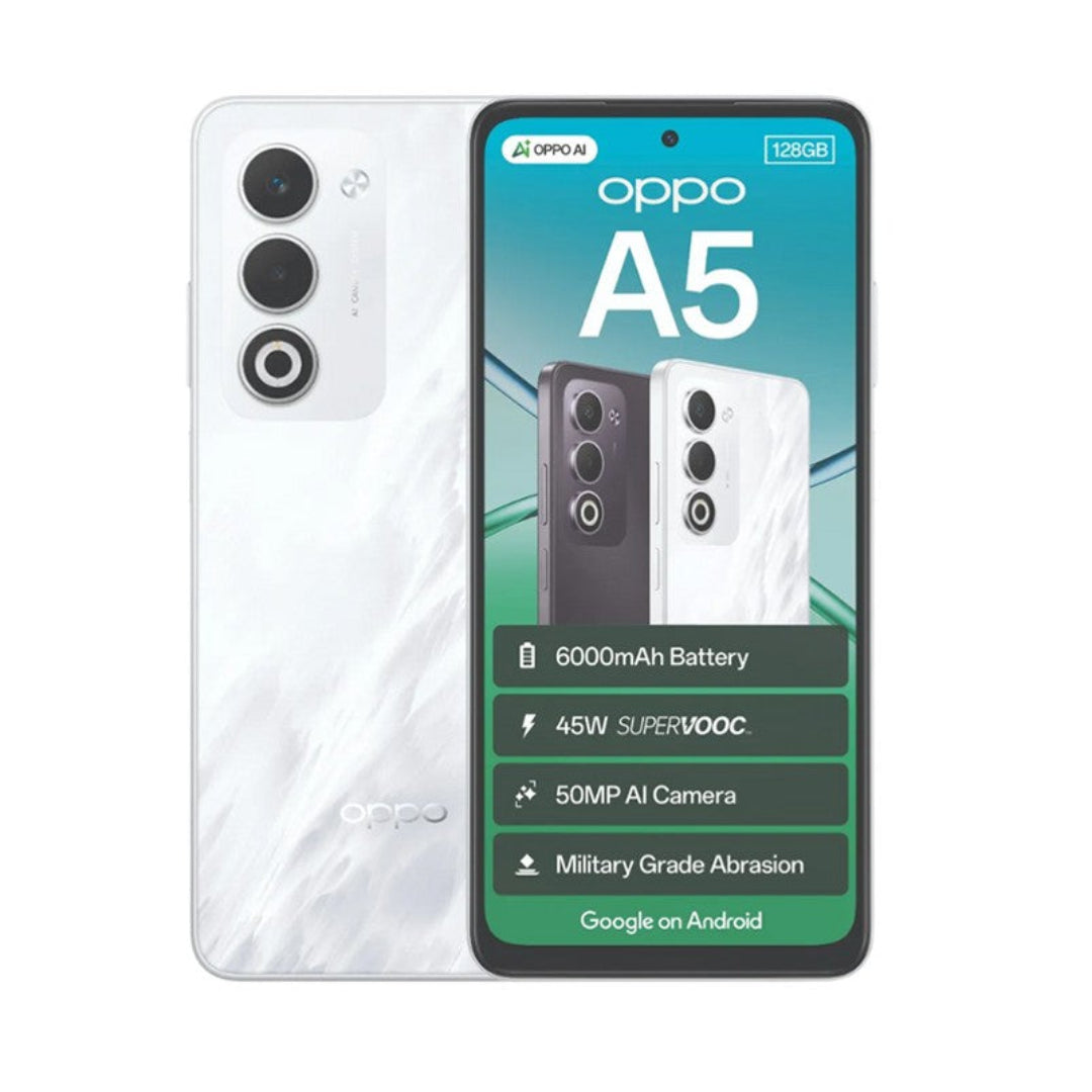 OPPO A5 5G 64GB ホワイト RAM4GB Oppo A5 White 4G (Vodacom) – Dunns Mobile SA