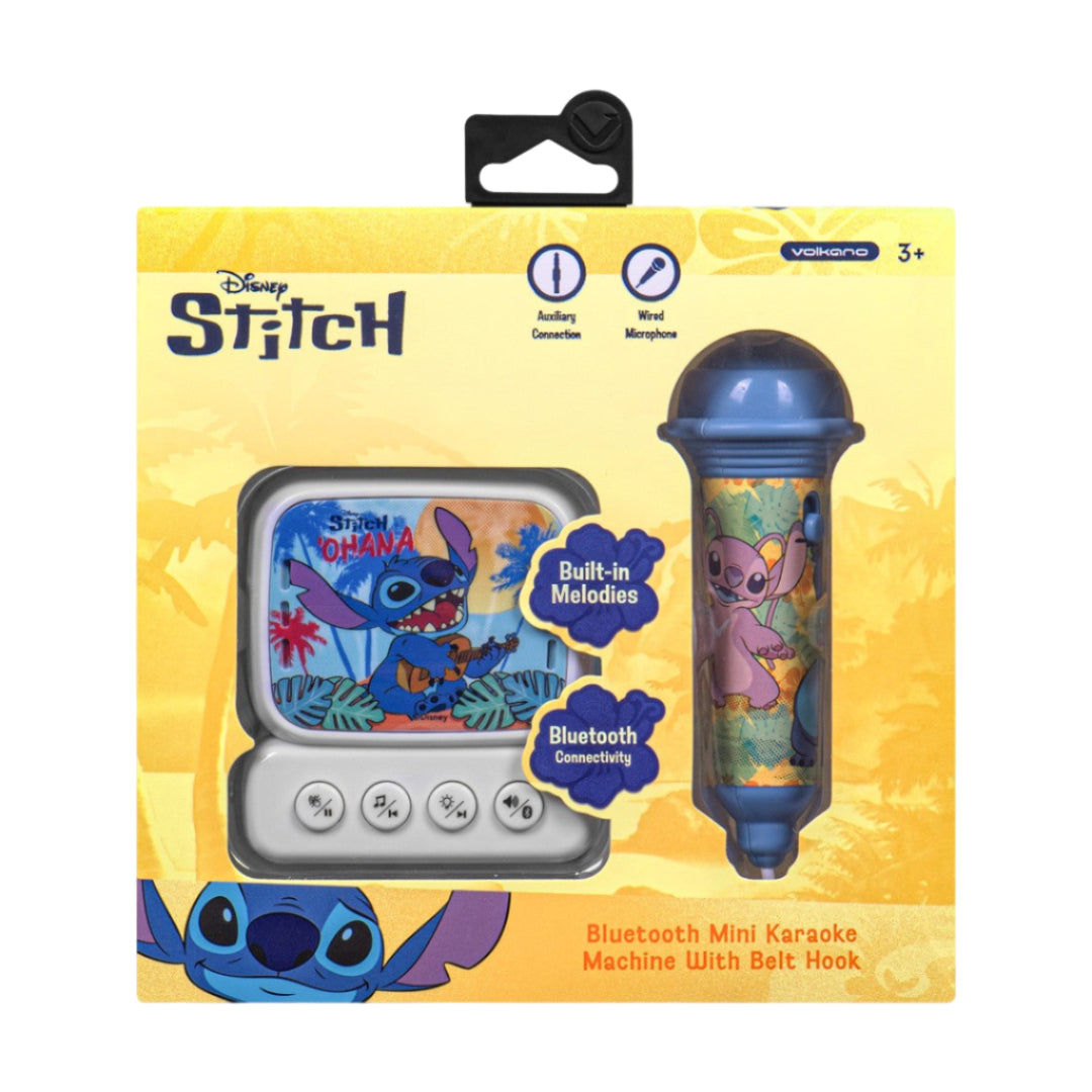 Disney Stitch Bluetooth Mini Karaoke Machine with Belt Hook