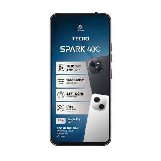 Tecno Spark 40C 128GB (Black) - Vodacom