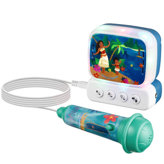 Disney Moana 2 Mini Bluetooth Karaoke Machine with Belt Hook