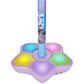 Disney Frozen Auxiliary Star Karaoke Microphone Stand with Colourful Lights