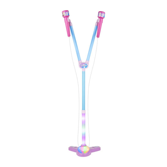 Disney Frozen Double Karaoke Mic Stand with Colourful Lights