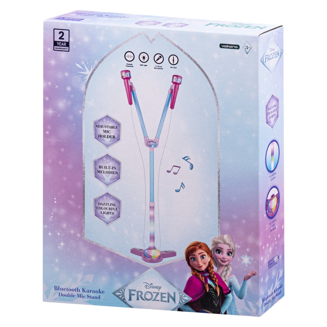 Disney Frozen Double Karaoke Mic Stand with Colourful Lights