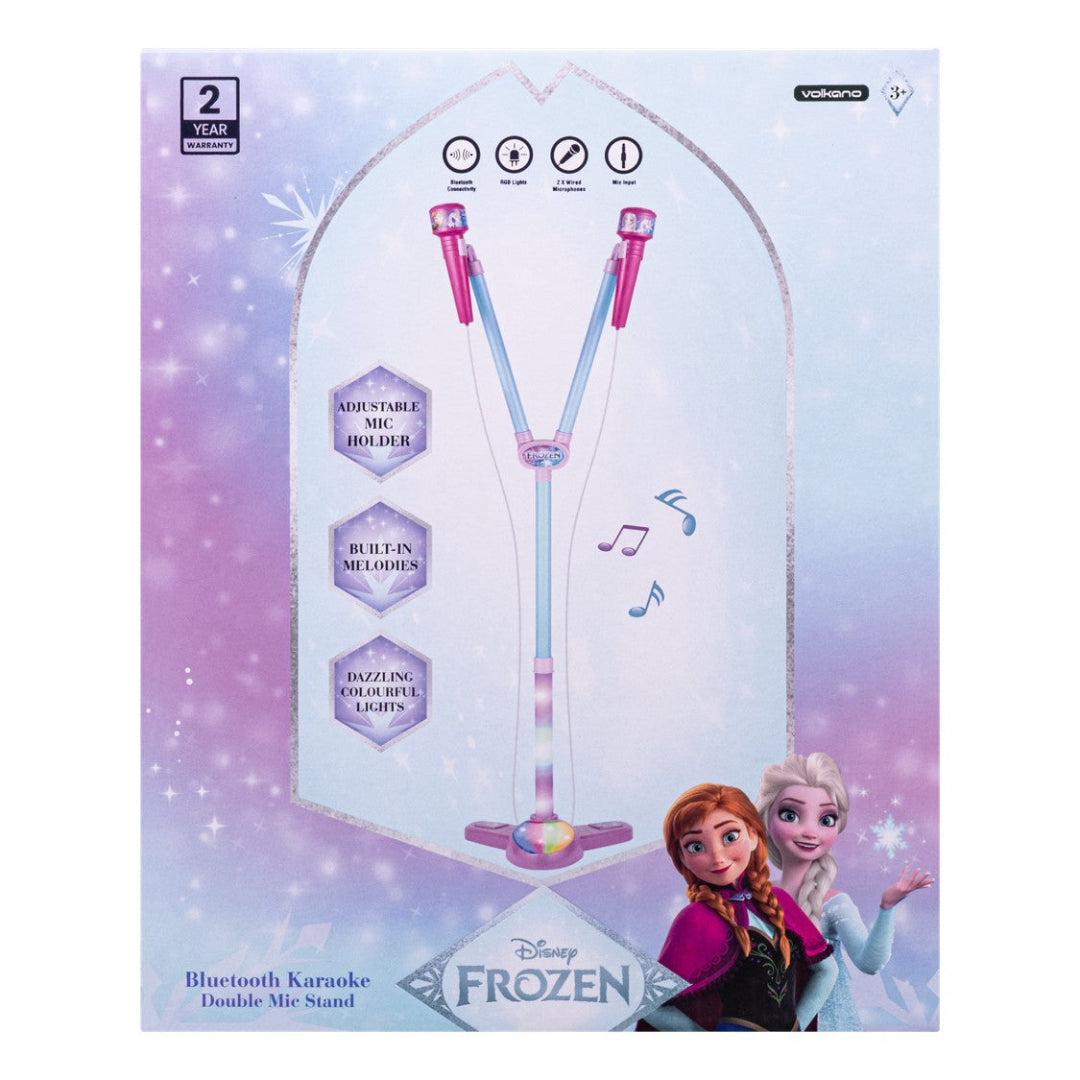 Disney Frozen Double Karaoke Mic Stand with Colourful Lights