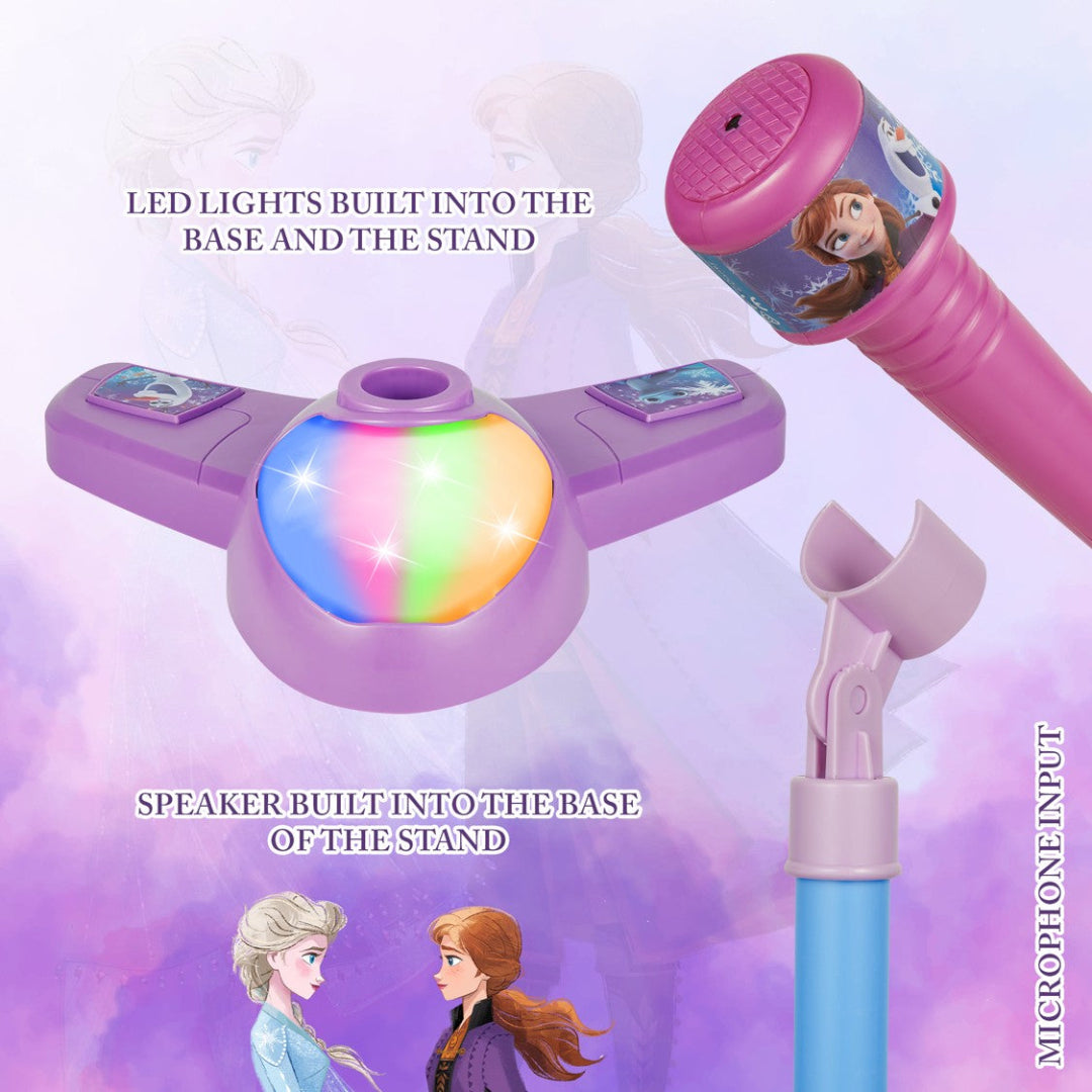 Disney Frozen Double Karaoke Mic Stand with Colourful Lights